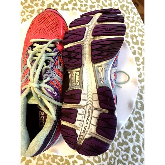 Asics Gel Cumulius 17 Fluid Ride Womens size 8.5 Hot Pink, Purple Running Shoes - Picture 5 of 9